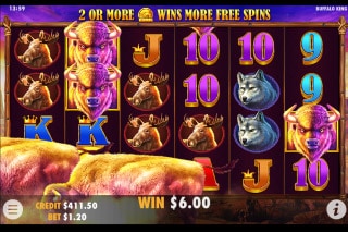 Giri gratis slots machines Buffalo King