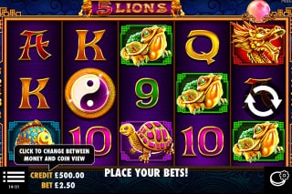 5 Lions Slot Machine Online
