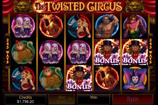 bonus slot the twisted circus 