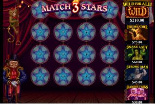 match 3 stars slot machines wild the twisted circus 