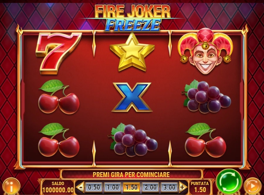 gioco slot fire joker freeze
