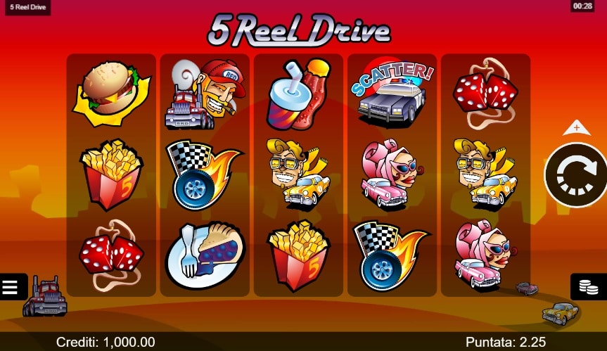gioco slot machine gratis della five reel drive