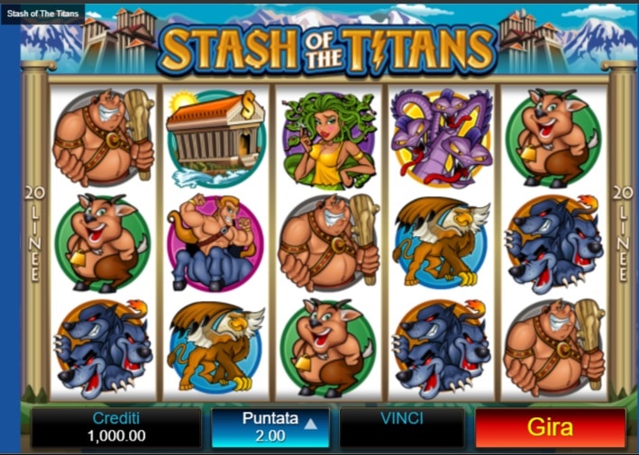 gioco slot gratis stash of the titans online